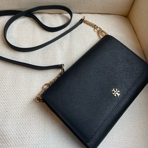 Tory Burch Black Wallet Clutch Crossbody